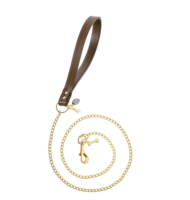 Chain Lead Chocolate/Gold