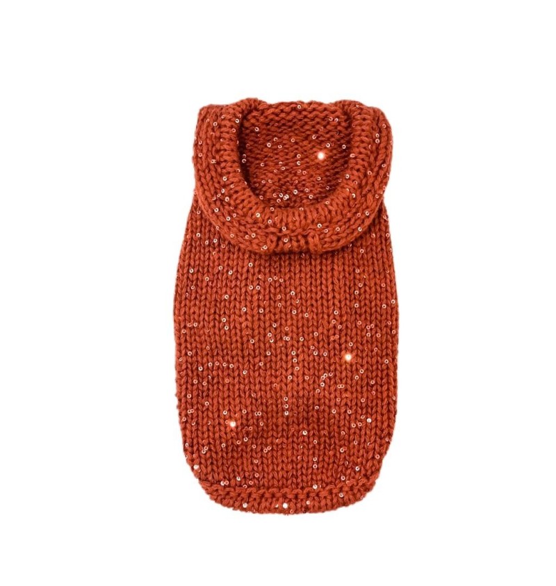 100% Cashmere & Silk Pull Hood/Ruggine