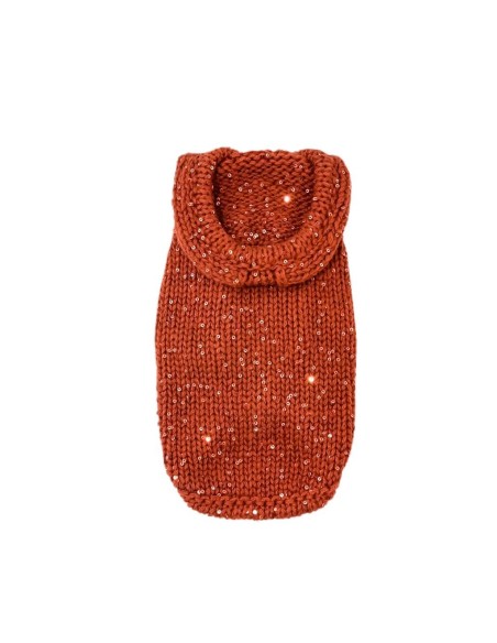 100% Cashmere & Silk Pull Hood/Ruggine