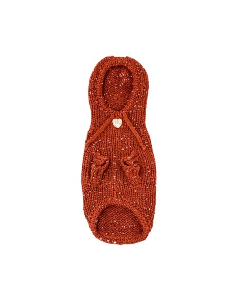 100% Cashmere & Silk Pull Hood/Ruggine