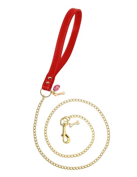 Chain Lead Red/Gold