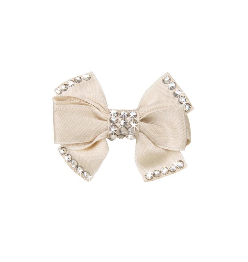 The Perfect Bow In Beige Hairclip