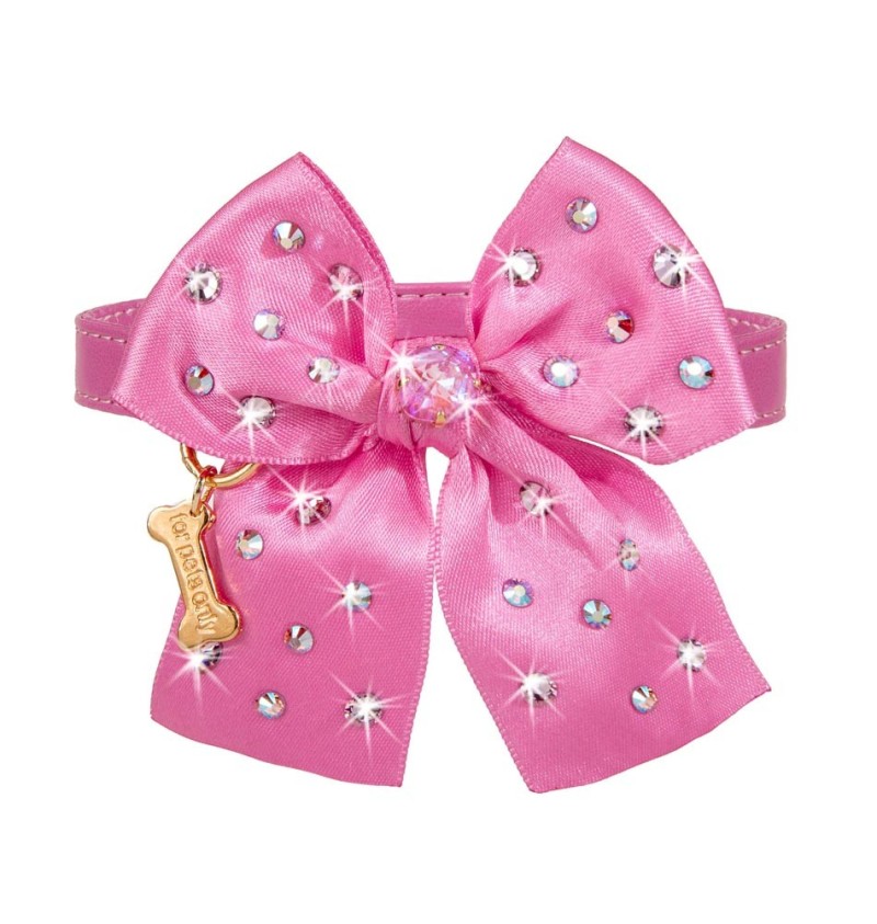 Sunshine Bow Collar Fuxia