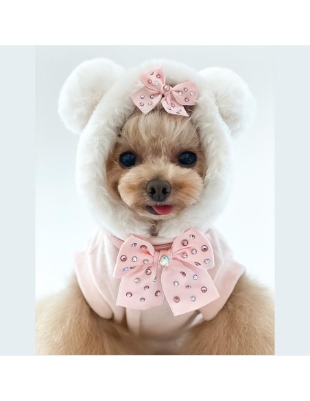 TopoMio Diamond Furry Pull Pink