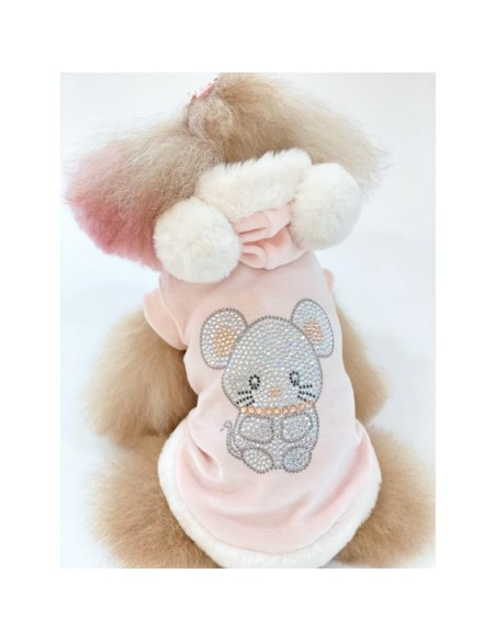 TopoMio Diamond Furry Pull Pink