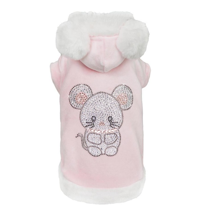 TopoMio Diamond Furry Pull Pink