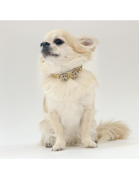 Rock Panther Collar Gold