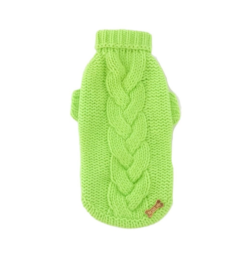100% Cashmere Pull/Fluo Green