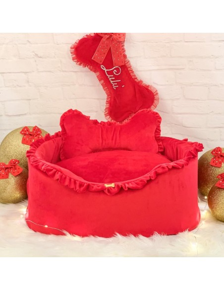 My Red Christmas Sofa