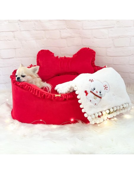 My Red Christmas Sofa