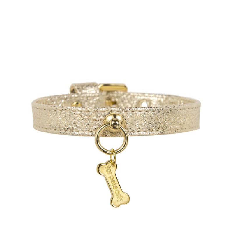 Plain Metal Gold Collar