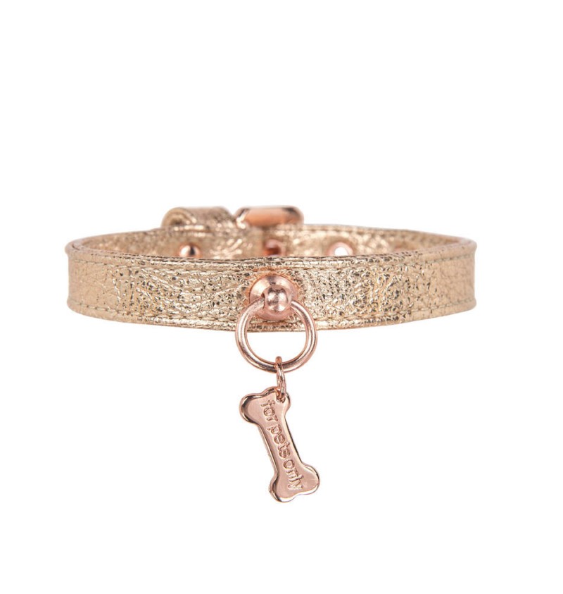 Plain Metal Collar Rose Gold