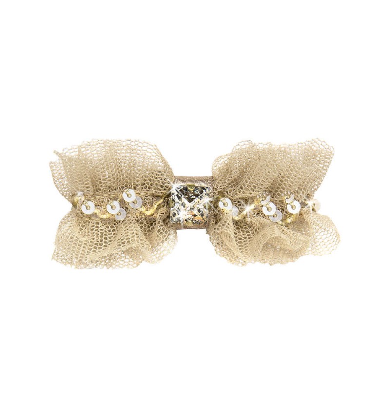 Precious Camel Tulle Hairclip