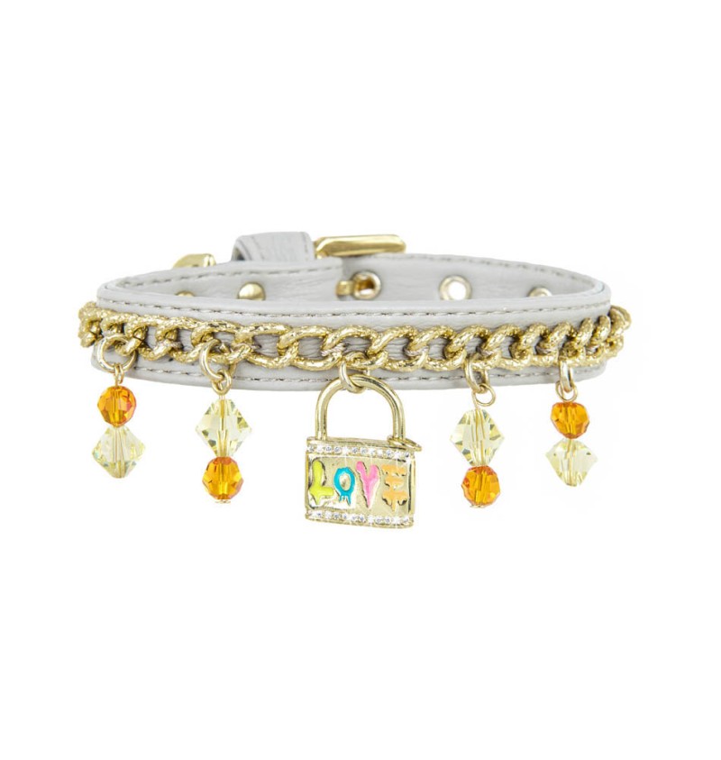 Love Lock Collar Grey