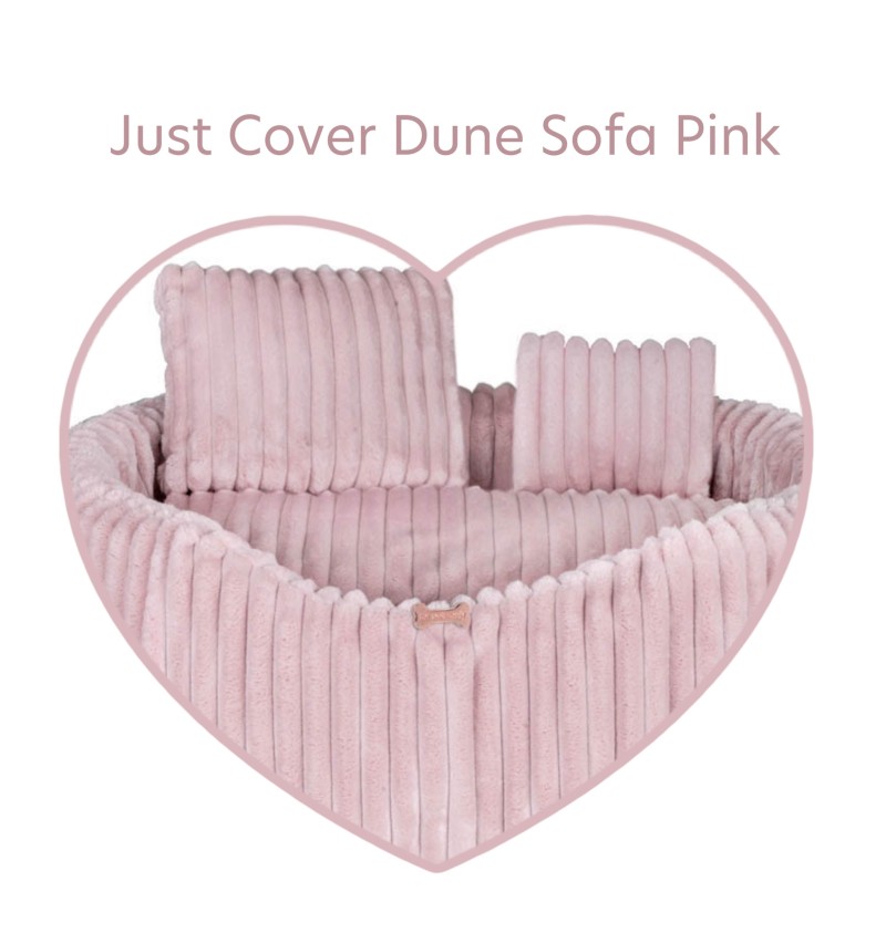 Just Cover Dune Sofa Pink