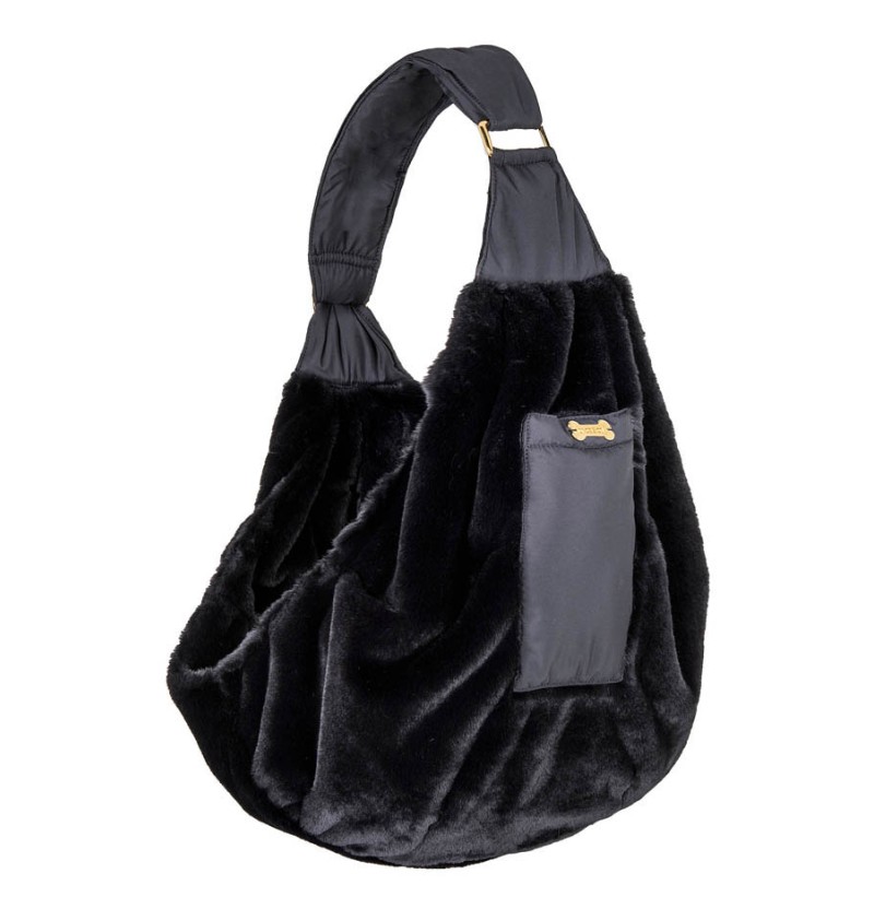 Soft Fur Bag Black