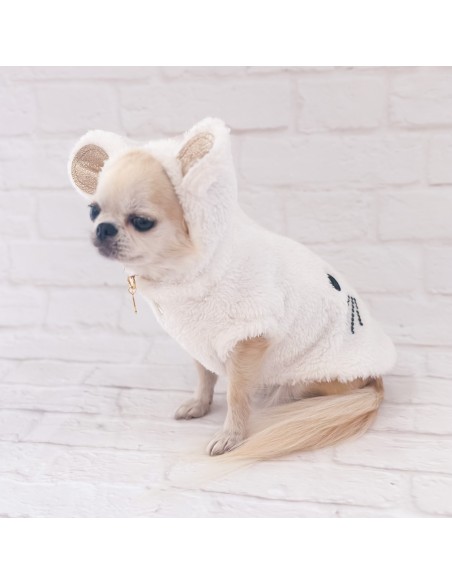 TopoMio Face Pull Teddy White